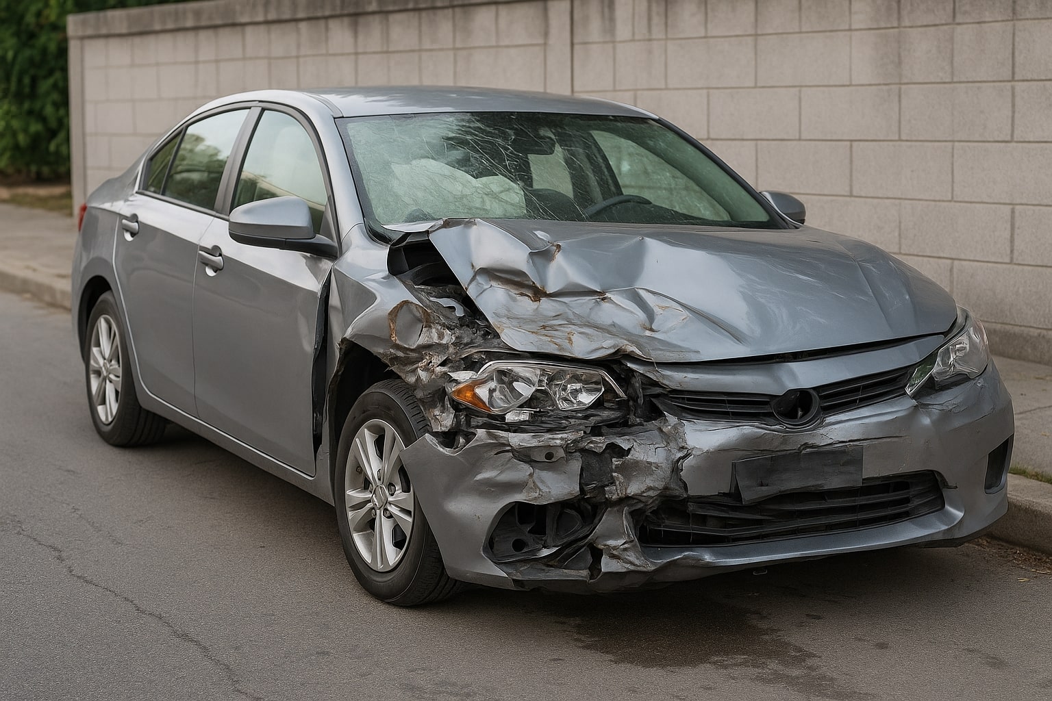 vente yaris accidentée