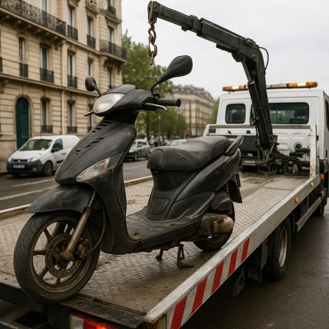 enlevement epave moto paris