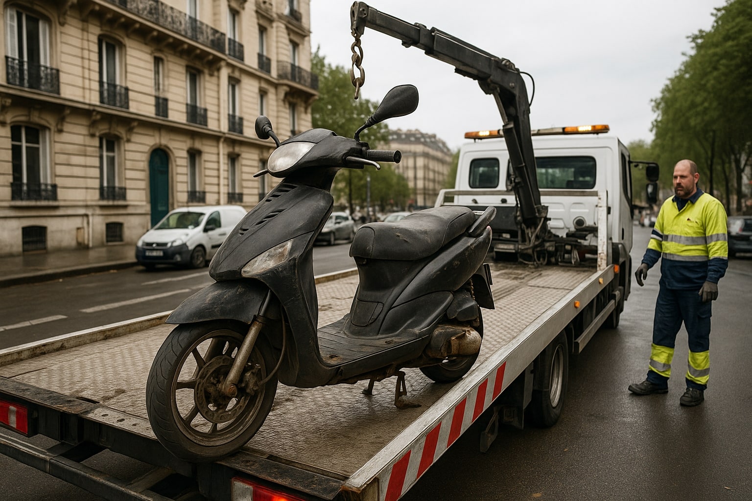 enlevement epave moto paris
