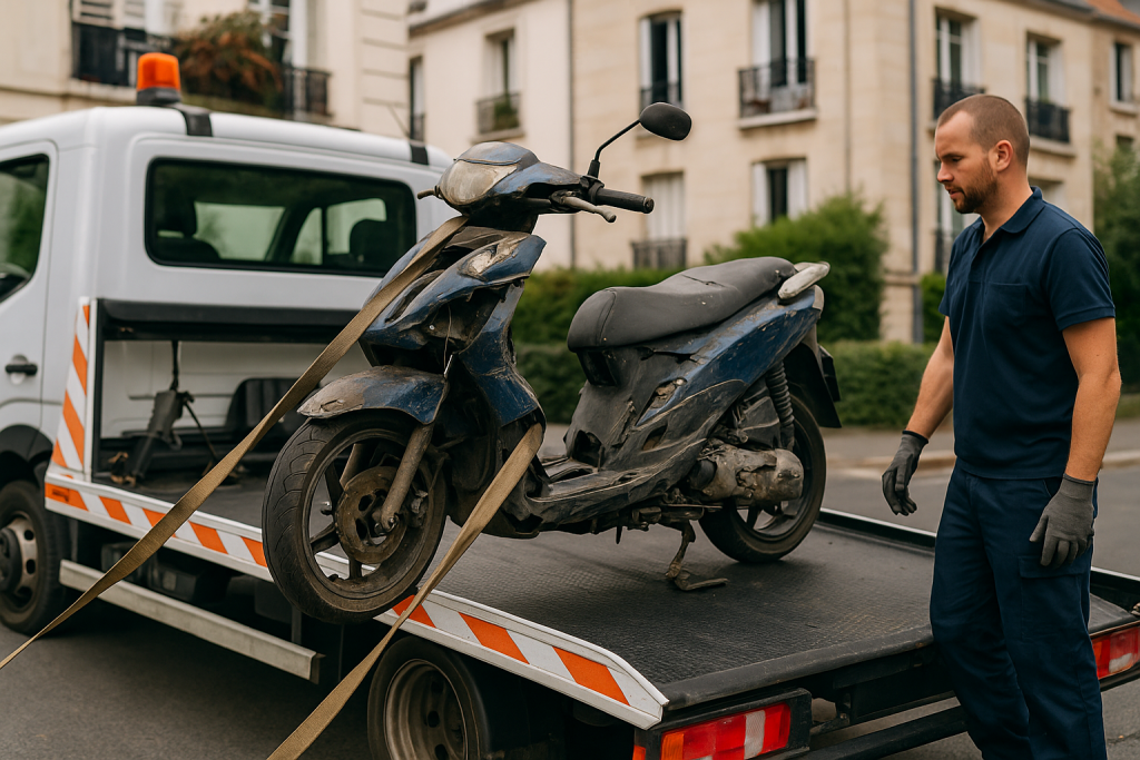 remorquage moto